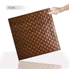 Tink 3D Embossed Polka Dot Pattern PVC Wall and Floor Panel 41x41 cm / 6 Pieces / 1 m²