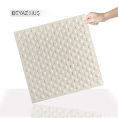 Tink 3D Kabartmalı Puantiye Desen PVC Duvar ve Zemin Paneli 41x41 cm/ 6 Adet /1 m²