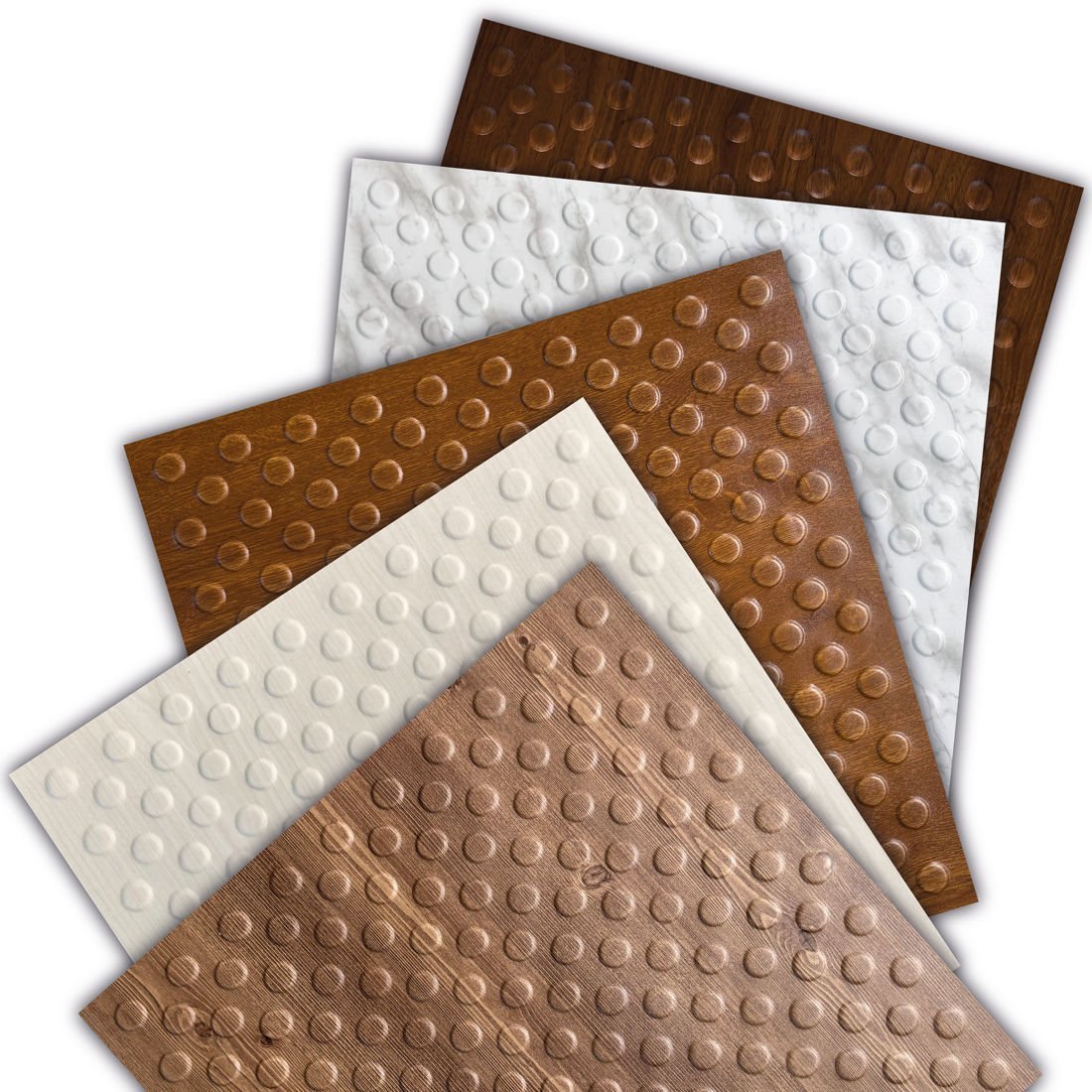 Tink 3D Kabartmalı Puantiye Desen PVC Duvar ve Zemin Paneli 41x41 cm/ 6 Adet /1 m²