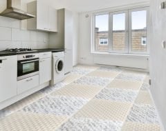 Tink 3D Duvar ve Zemin Paneli Kabartmalı Puantiye Desen Pvc 41x41 cm/ 6 Adet /1 m² Mermer Desenli