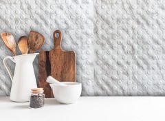 Tink 3D Duvar ve Zemin Paneli Kabartmalı Puantiye Desen Pvc 41x41 cm/ 6 Adet /1 m² Mermer Desenli