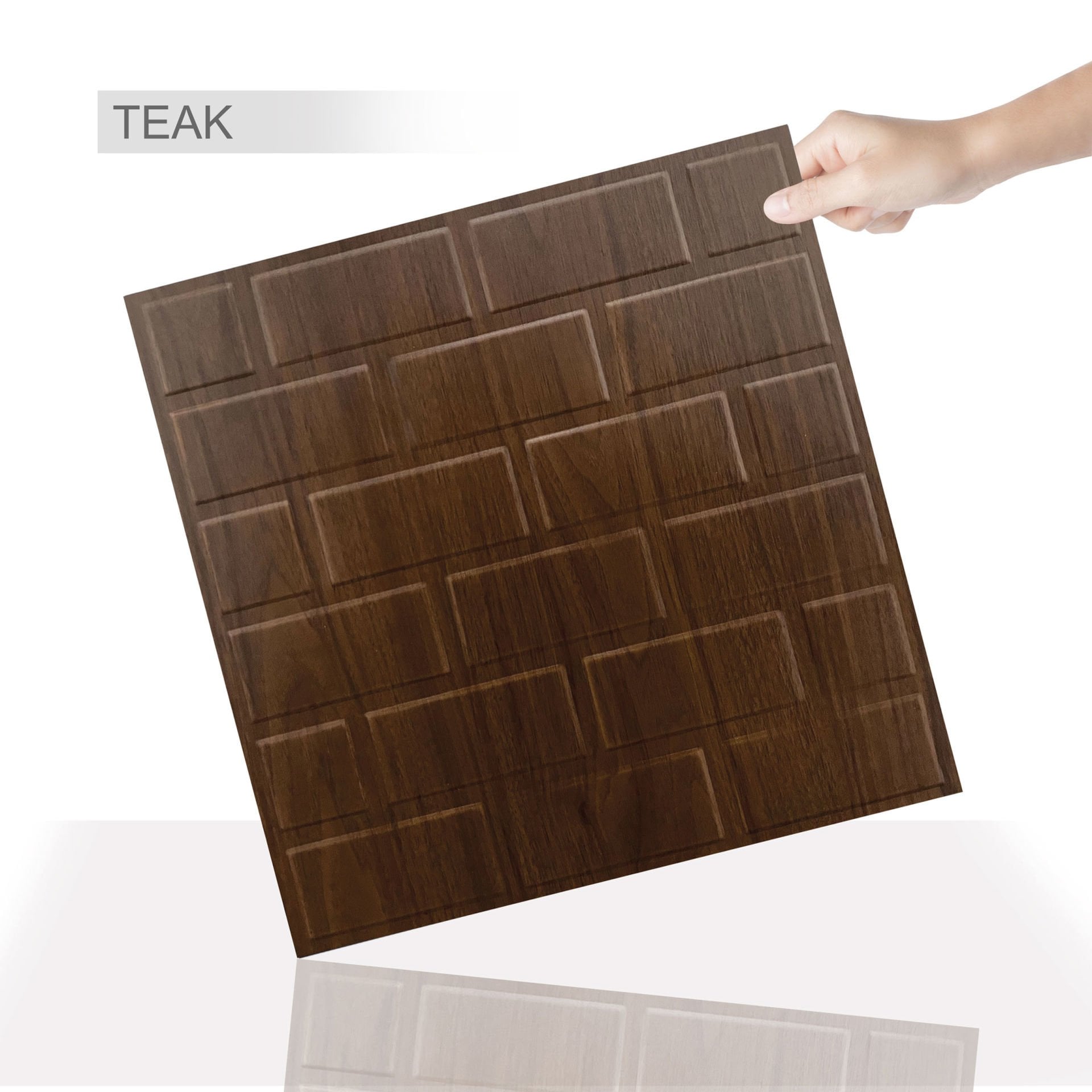 Tink 3D Duvar Paneli Kabartmalı Metro Desen Pvc 41x41 cm/ 6 Adet /1 m²