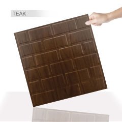 Tink 3D Duvar Paneli Kabartmalı Metro Desen Pvc 41x41 cm/ 6 Adet /1 m²