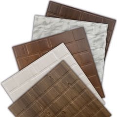 Tink 3D Duvar Paneli Kabartmalı Metro Desen Pvc 41x41 cm/ 6 Adet /1 m²