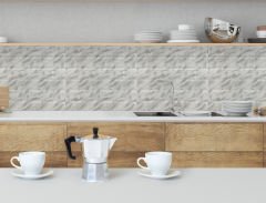 Tink 3D Duvar Paneli Kabartmalı Metro Desen Pvc 41x41 cm/ 6 Adet /1 m² Mermer Desenli