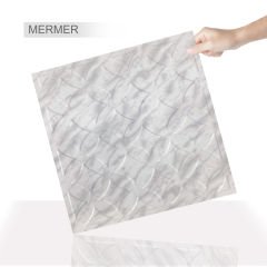 Tink 3D Duvar Paneli Kabartmalı Retro Desen Pvc 41x41 cm/ 6 Adet /1 m² Teak