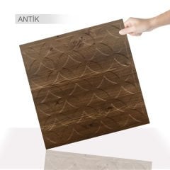 Tink Kendinden Yapışkanlı 3D Duvar Paneli Kabartmalı Retro Desen Pvc 41x41 cm/ 6 Adet /1 m²