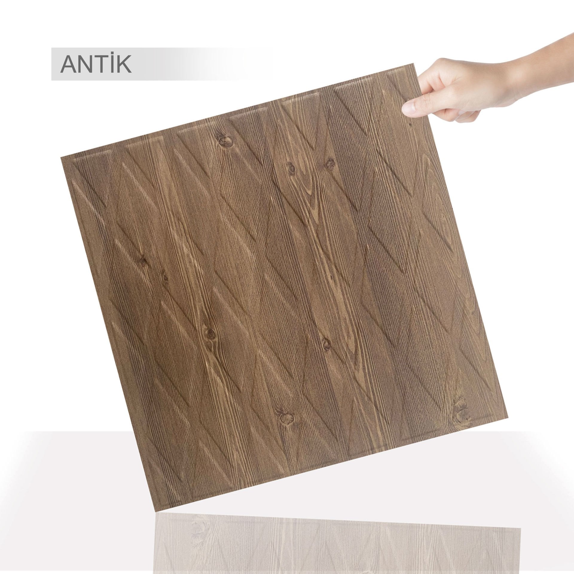 Tink 3D Duvar Paneli Kabartmalı Baklava Desen Pvc 41x41 cm/ 6 Adet /1 m²
