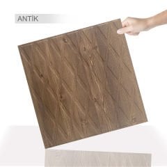 Tink 3D Embossed Diamond Pattern PVC Wall Panel 41x41 cm / 6 Pieces / 1 m²