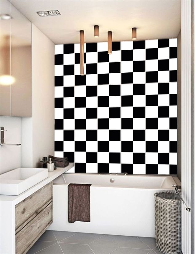 Tink Kendinden Yapışkanlı Düz Renk 30x30 cm Pvc Yer Duvar Karoları