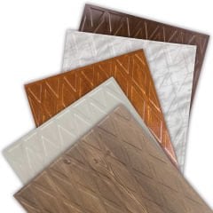 Tink 3D Embossed Diamond Pattern PVC Wall Panel 41x41 cm / 6 Pieces / 1 m²