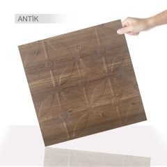 Tink 3D Embossed Geometric Round Pattern PVC Wall Panel 41x41 cm / 6 Pieces / 1 m²