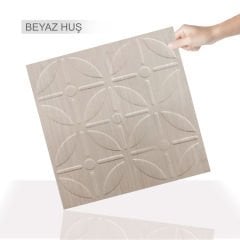 Tink 3D Embossed Geometric Round Pattern PVC Wall Panel 41x41 cm / 6 Pieces / 1 m²