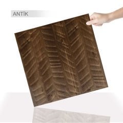Tink 3 Boyutlu Duvar Paneli Kabartmalı Kılçık Desen Pvc 41x41 cm/ 6 Adet /1 m²