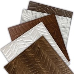 Tink 3 Boyutlu Duvar Paneli Kabartmalı Kılçık Desen Pvc 41x41 cm/ 6 Adet /1 m²