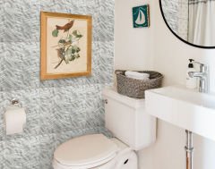 Tink 3 Boyutlu Duvar Paneli Kabartmalı Kılçık Desen Pvc 41x41 cm/ 6 Adet /1 m² Mermer Desenli