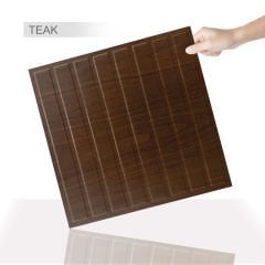 Tink 3 Boyutlu Duvar Paneli Kabartmalı Lambiri Desen Pvc 41x41 cm/ 6 Adet /1 m²