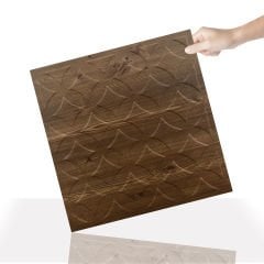 Tink 3D Duvar Paneli Kabartmalı Retro Desen Pvc 41x41 cm/ 6 Adet /1 m² Antik