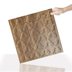 Tink 3D Duvar Paneli Kabartmalı Salon Desenli Pvc 41x41 cm/ 6 Adet /1 m² Antik