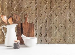 Tink 3D Duvar Paneli Kabartmalı Salon Desenli Pvc 41x41 cm/ 6 Adet /1 m² Antik