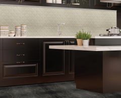 Tink 3D Duvar Paneli Kabartmalı Salon Desenli Pvc 41x41 cm/ 6 Adet /1 m² Beyaz Huş