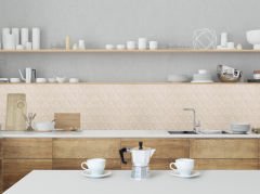 Tink 3D Duvar Paneli Kabartmalı Salon Desenli Pvc 41x41 cm/ 6 Adet /1 m² Beyaz Huş