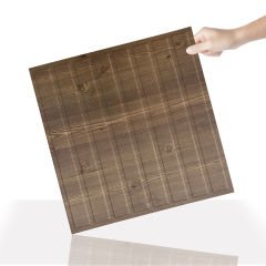 Tink 3 Boyutlu Duvar Paneli Kabartmalı Lambiri Desen Pvc 41x41 cm/ 6 Adet /1 m² Antik