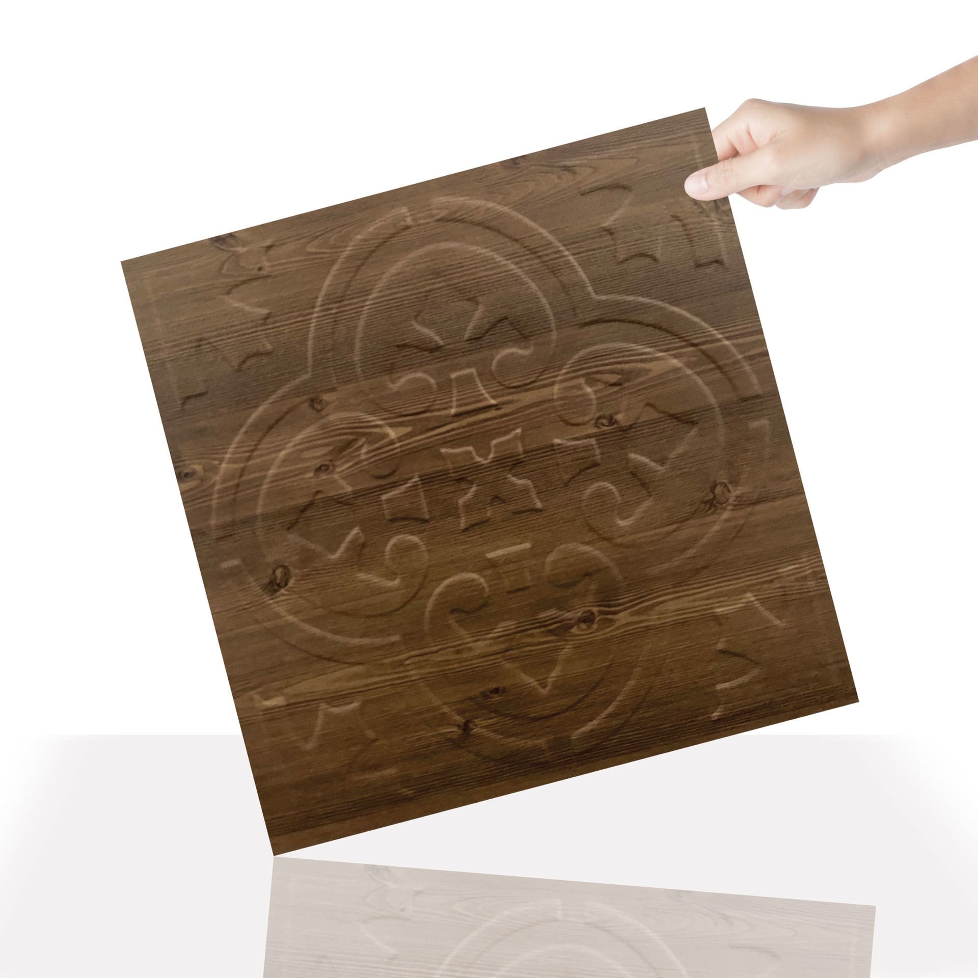 Tink 3 Boyutlu Duvar Paneli Kabartmalı Solo Desen Pvc  41x41 cm/ 6 Adet /1 m² Antik