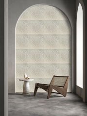 Tink 3 Boyutlu Duvar Paneli Kabartmalı Solo Desen Pvc  41x41 cm/ 6 Adet /1 m² Beyaz Huş