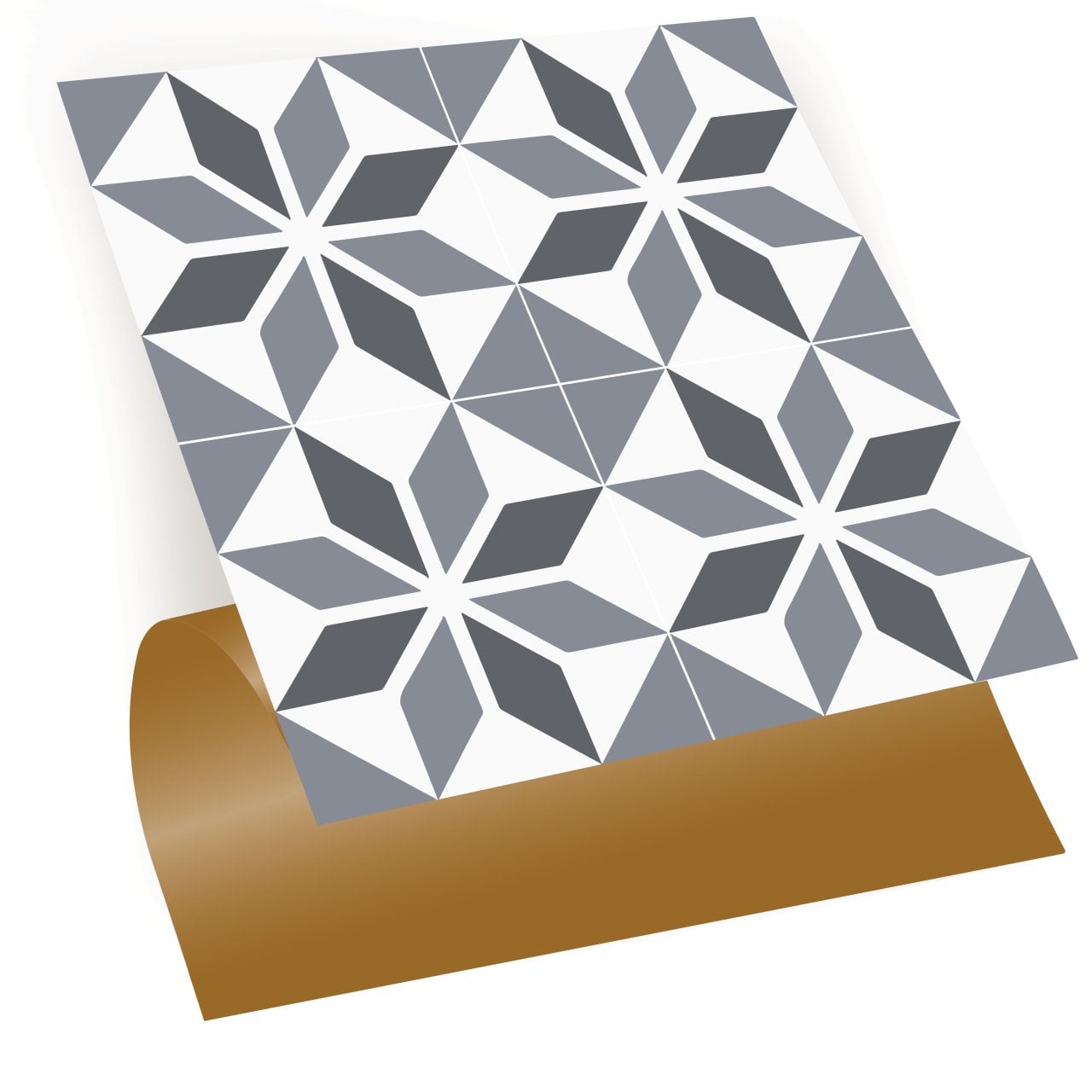 Tink Kendinden Yapışkanlı Pvc Kaplama Geometrik 028 Desenli 30x30 cm 1 m2 (11 Adet)