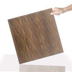 Tink 3D Duvar Paneli Kabartmalı Baklava Desen Pvc 41x41 cm/ 6 Adet /1 m² Antik