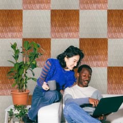 Tink 3D Duvar Paneli Kabartmalı Baklava Desen Pvc 41x41 cm/ 6 Adet /1 m² Altın Meşe