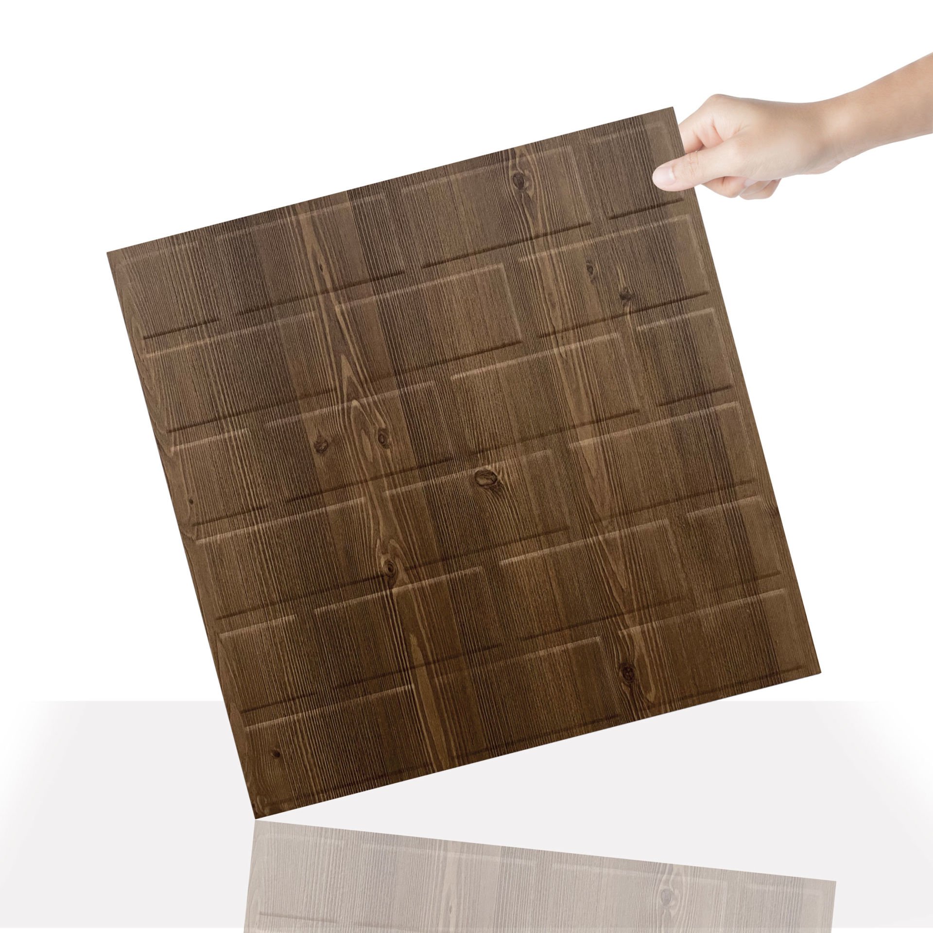 Tink 3D Duvar Paneli Kabartmalı Metro Desen Pvc 41x41 cm/ 6 Adet /1 m² Antik