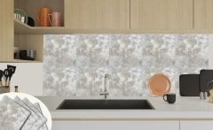 Tink Kendinden Yapışkanlı Gri Mermer Desenli 30x30 cm Pvc Karo 5 m2 (56 Adet)