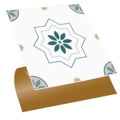 Tink Kendinden Yapışkanlı Fayans Kaplama Pvc Yer Döşemesi Casablanca Desenli 30x30 cm