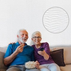 Kendinden Yapışkanlı Tink 3D Duvar Paneli Boyanabilir Dekota 60x60 cm Duvar kağıdı Desenli