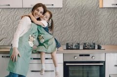 Kendinden Yapışkanlı Tink 3D Duvar Paneli Boyanabilir Dekota 60x60 cm Modern Desenli