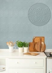 Kendinden Yapışkanlı Tink 3D Duvar Paneli Boyanabilir Dekota 60x60 cm Çiçek Bahçesi Desenli