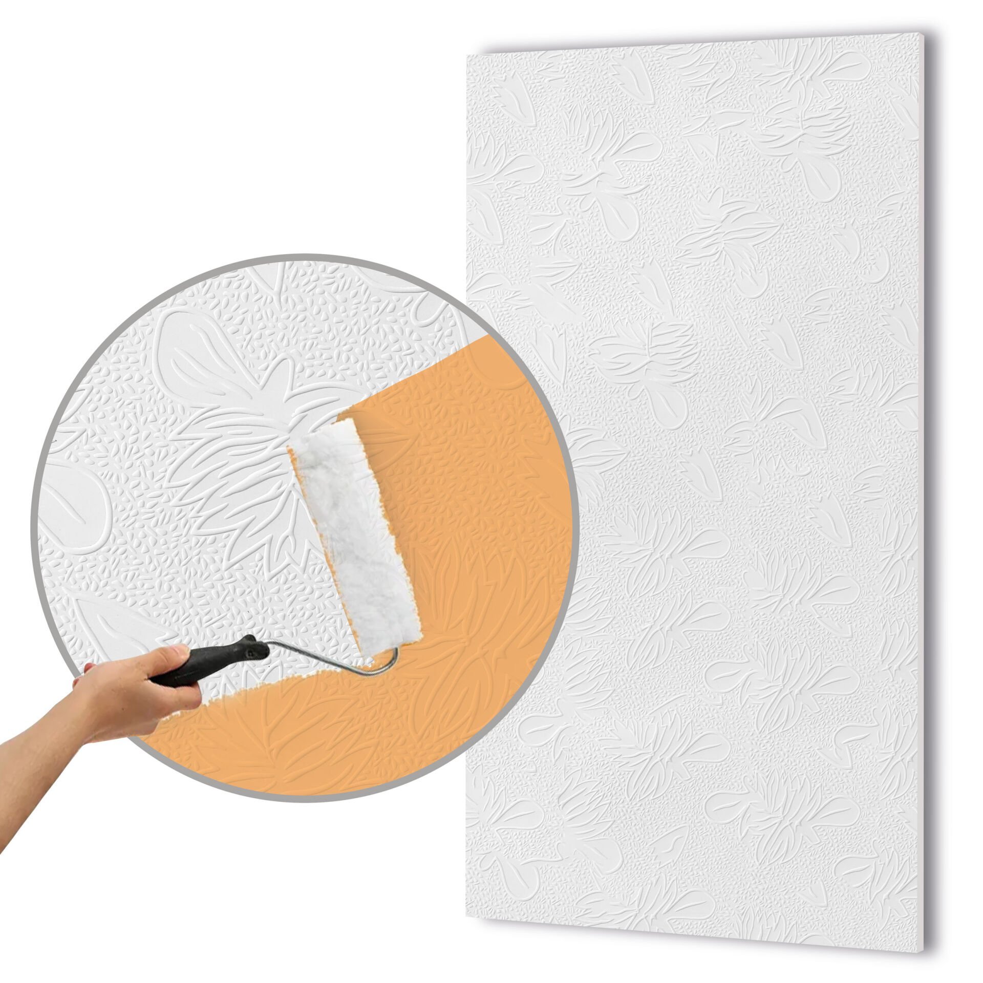 3D Wall Panel Paintable Dekota 60x120 cm / Tree Pattern
