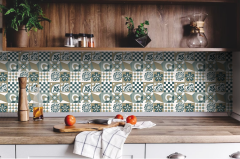 Tink Kendinden Yapışkanlı Karma Kahve 30x30 cm Pvc Yer Duvar Karoları