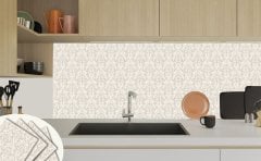 Tink Kendinden Yapışkanlı Salon Çiçekli 30x30 cm Pvc Yer Duvar Karoları