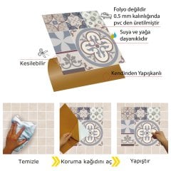 Tink Kendinden Yapışkanlı Alaska 30x30 cm Pvc Yer Duvar Karoları