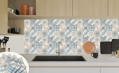 Tink Kendinden Yapışkanlı Mavi Fas 4 30x30 cm Yer Duvar Karoları