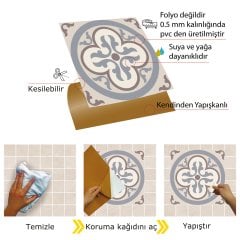 Tink Kendinden Yapışkanlı Alaska 01 30x30 cm Yer Duvar Karoları