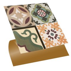 Tink Kendinden Yapışkanlı Kafkas 30x30 cm Yer Duvar Karoları