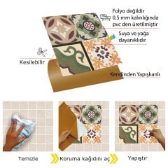 Tink Self Adhesive Caucasian 30x30 cm Floor Wall Tiles