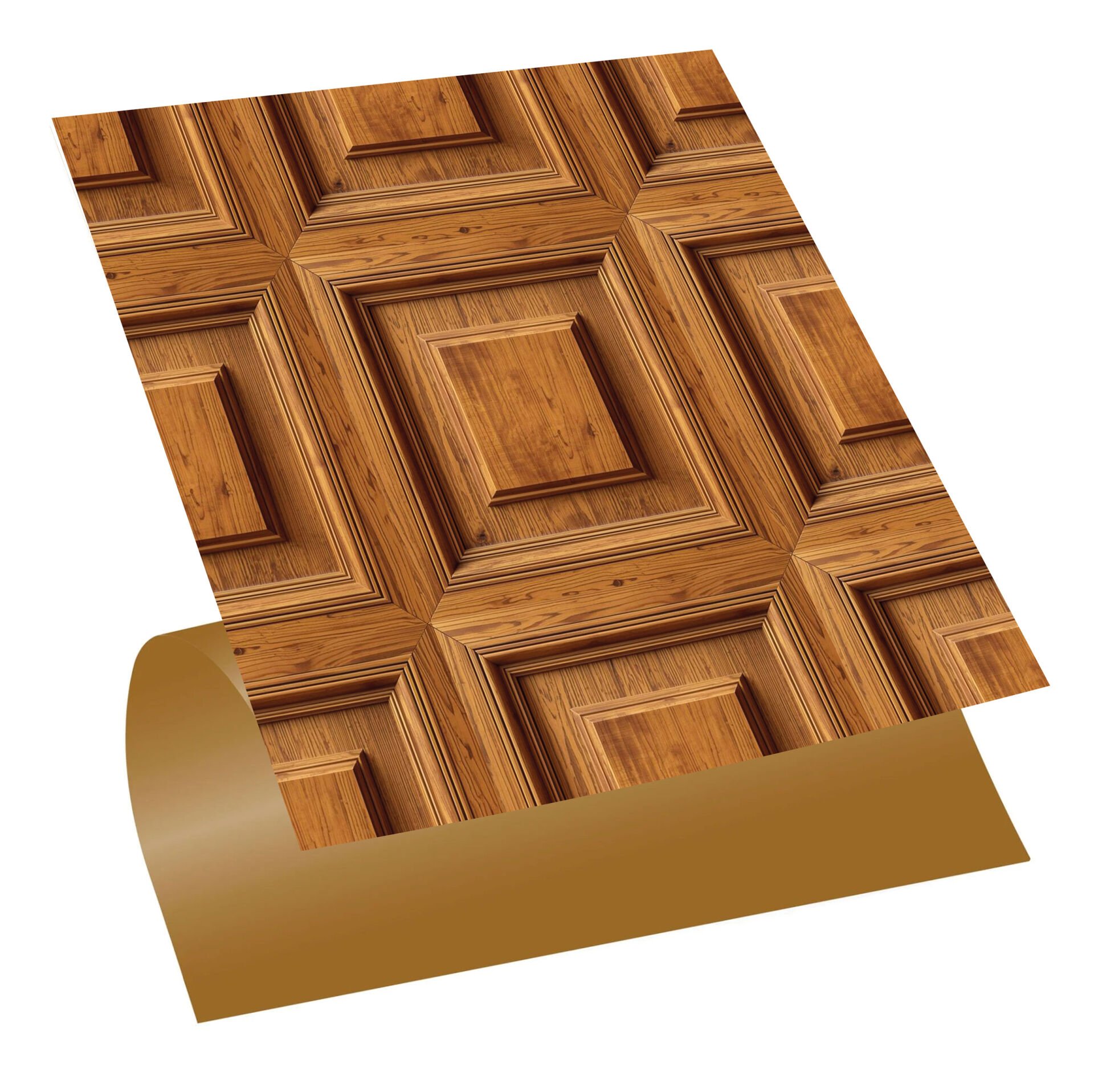 Tink Kendinden Yapışkanlı Fayans Kaplama Pvc Yer Döşemesi Kare Ahşap Desenli 30x30 cm