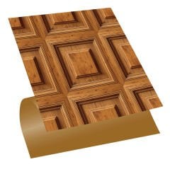 Tink Kendinden Yapışkanlı Fayans Kaplama Pvc Yer Döşemesi Kare Ahşap Desenli 30x30 cm