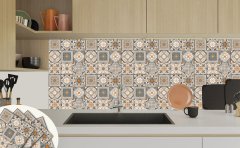 Tink Kendinden Yapışkanlı Karma Apricot 30x30 cm Pvc Karo