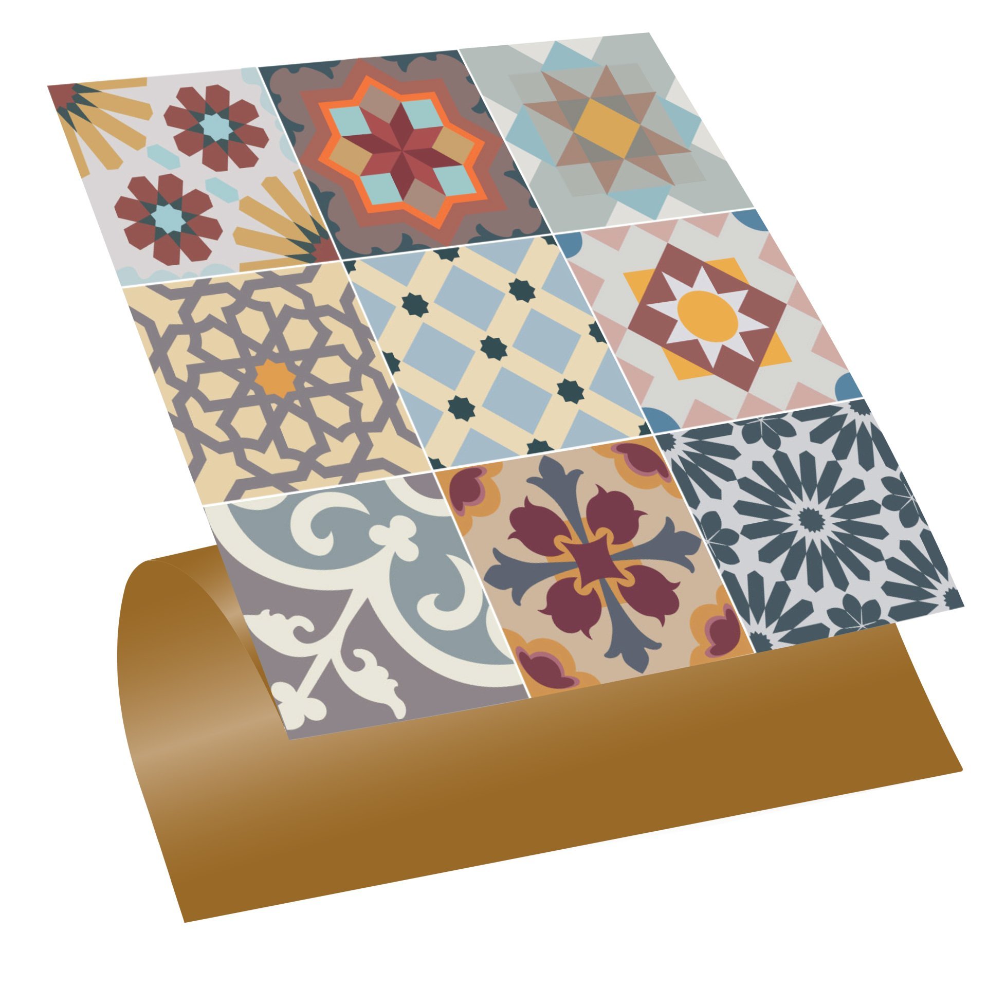 Tink Kendinden Yapışkanlı Karma Agora 30x30 cm Pvc Karo